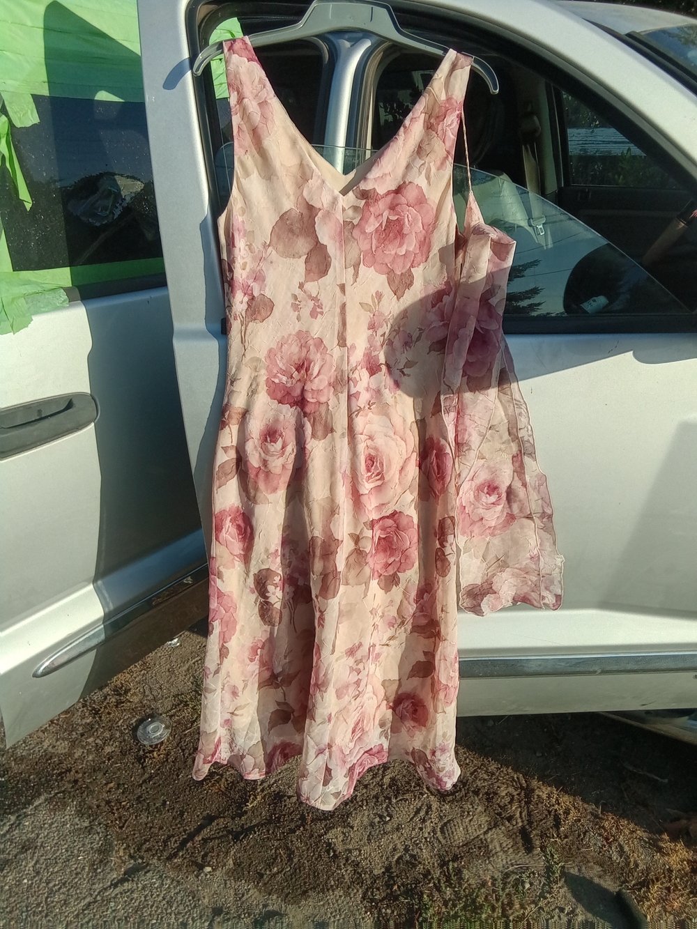 Connected Apparell Midi Dress W/Matching Shawl